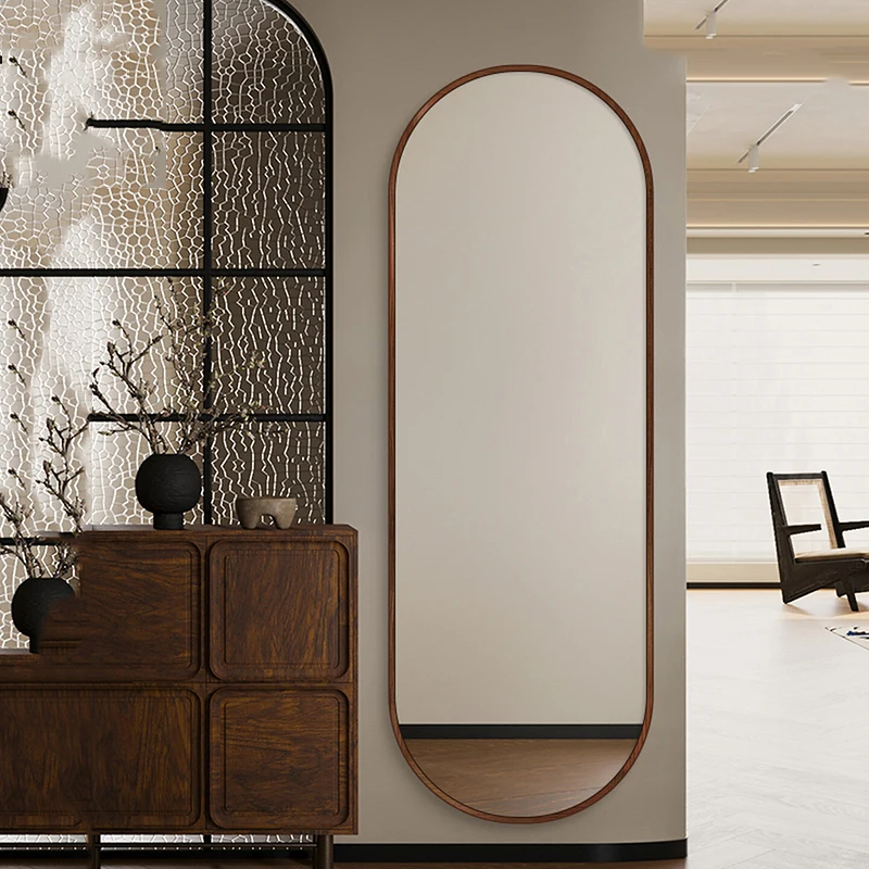 

Modern Living Room Full Body Girls Oval Long Mirror Wall Decoration Luxury Funky Irregular Mirror Hanging Espelhos Home Products