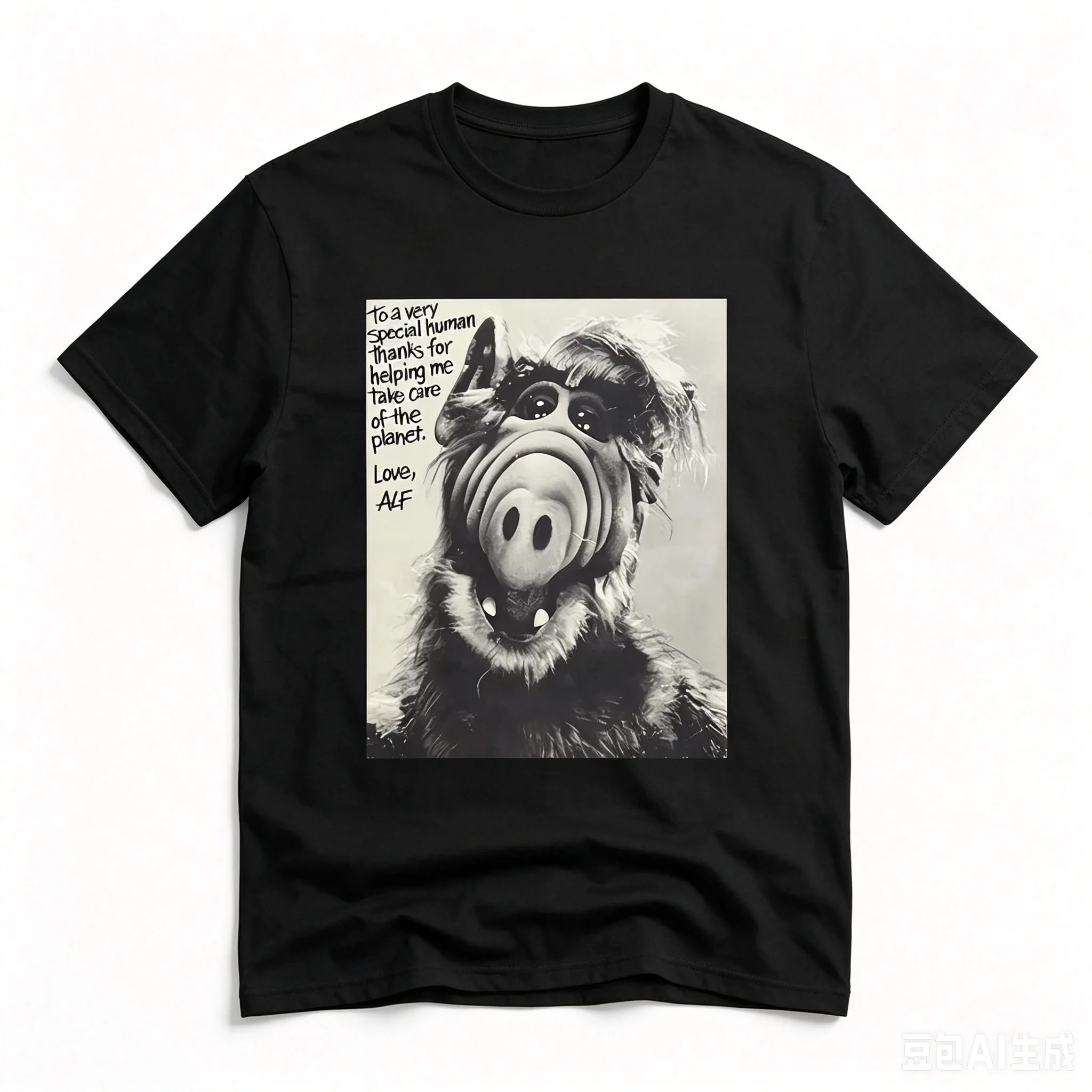 1pc Alf TV Show Vintage 1986 Graphic Official Character Cotton T shirt Unisex Men Women Kids Streetwear Casual Short Sleeve Tops