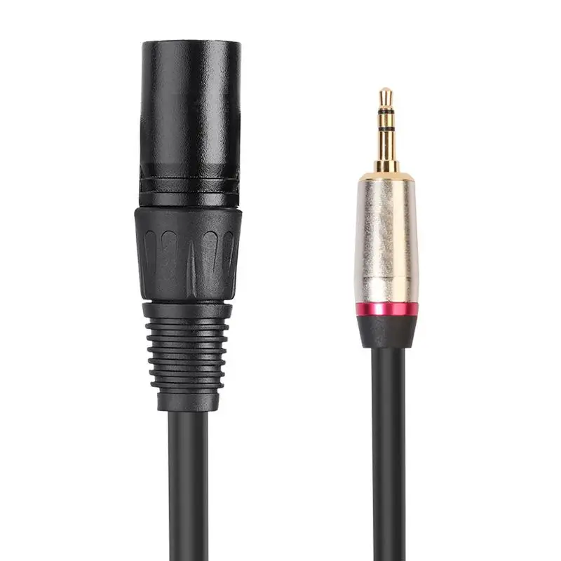 3.5mm To XLR Cable 0.3m 3 Pin Jack To XLR Male Stereo Plug 3.5 To XLR Male Converter Audio Adapter Durable Microphone Connector