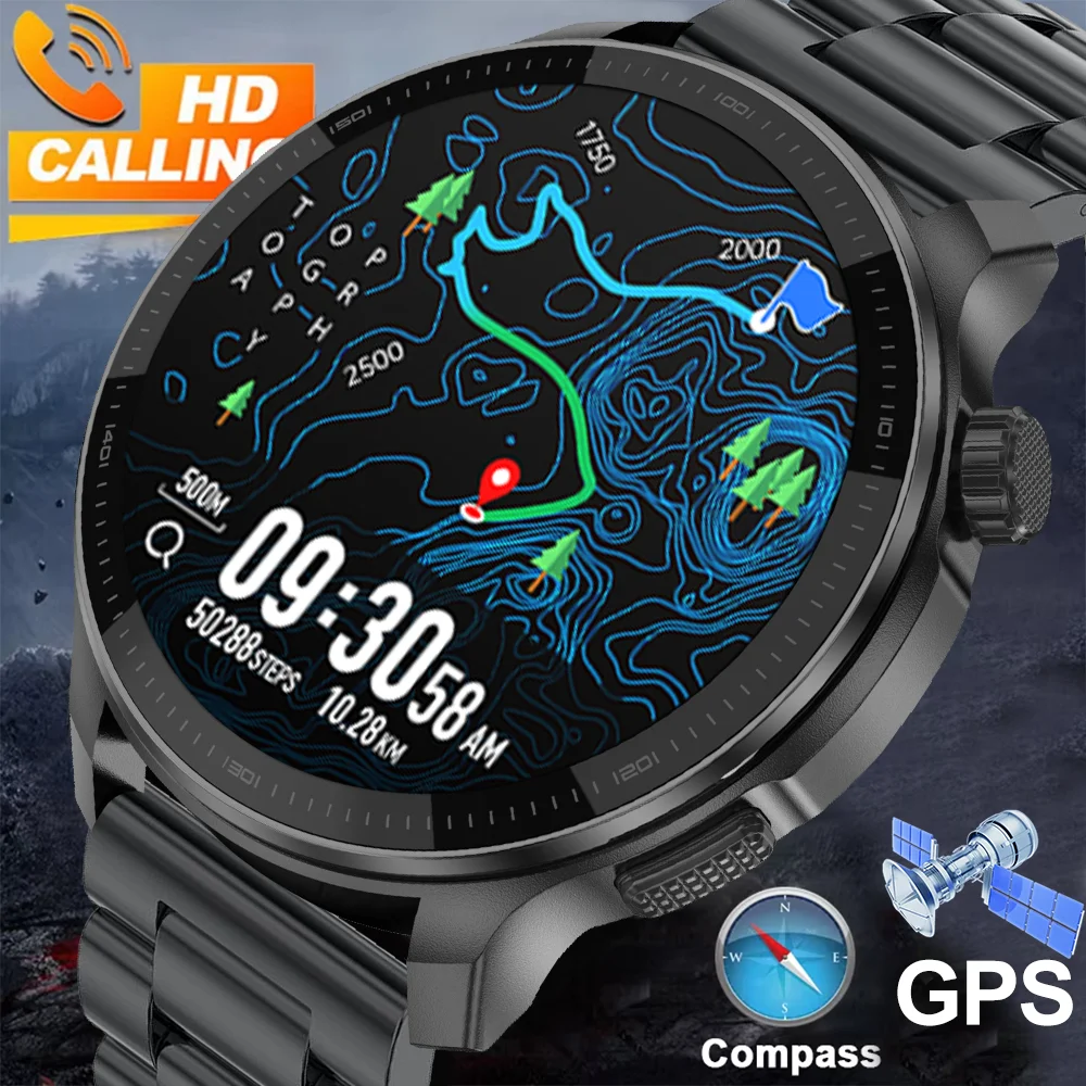 

New Watch DTG6 Dual-band GNSS GPS Smart Watch Men AMOLED Screen Heart Rate Health Monitoring Bluetooth Call Business Smartwatch