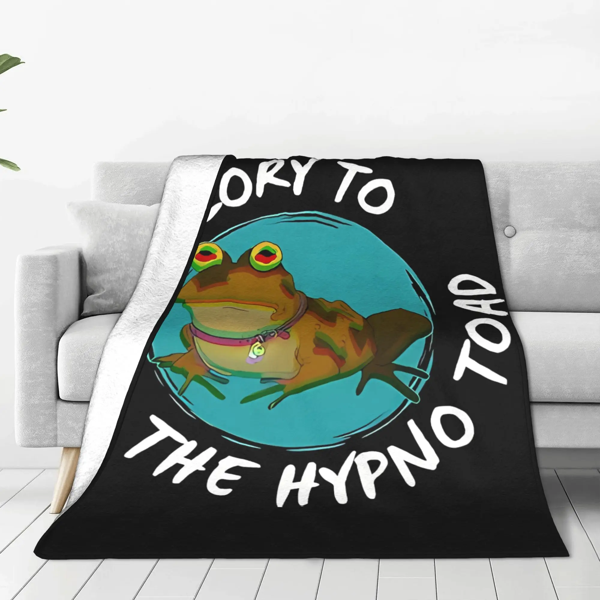 1PC All Glory To The Hypno Toad! Futurama Home Room Decorations Winter Blankets For Adults Bedding Home Interior Sofa Knee