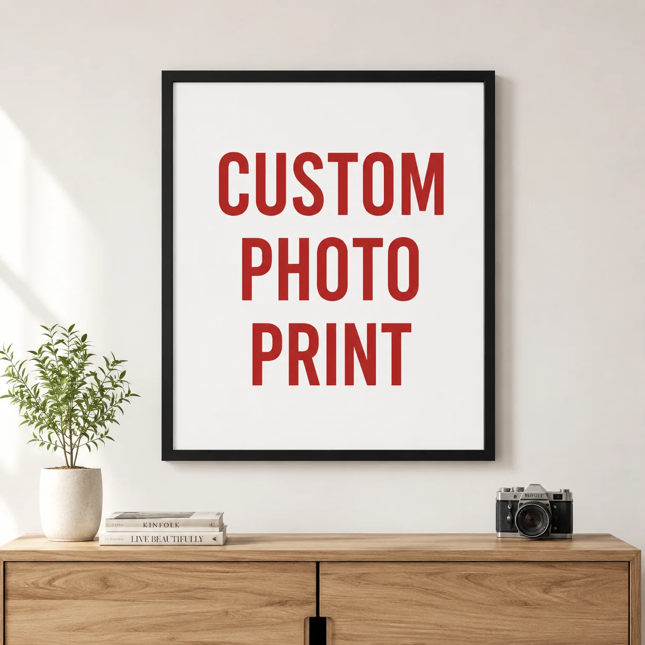 Personalization Blank Customizable Canvas Painting Living Room Bedroom Framed Poster Prints Office Wall Art 50x70cm Large Size