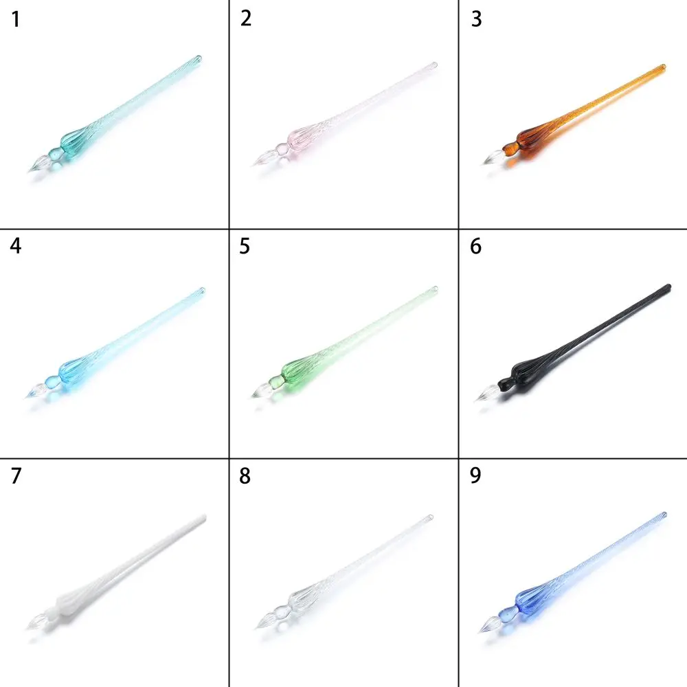 1PC Vintage Signature Calligraphy Writing Filling Ink Painting Supplies Fountain Pen Glass Dip Pen