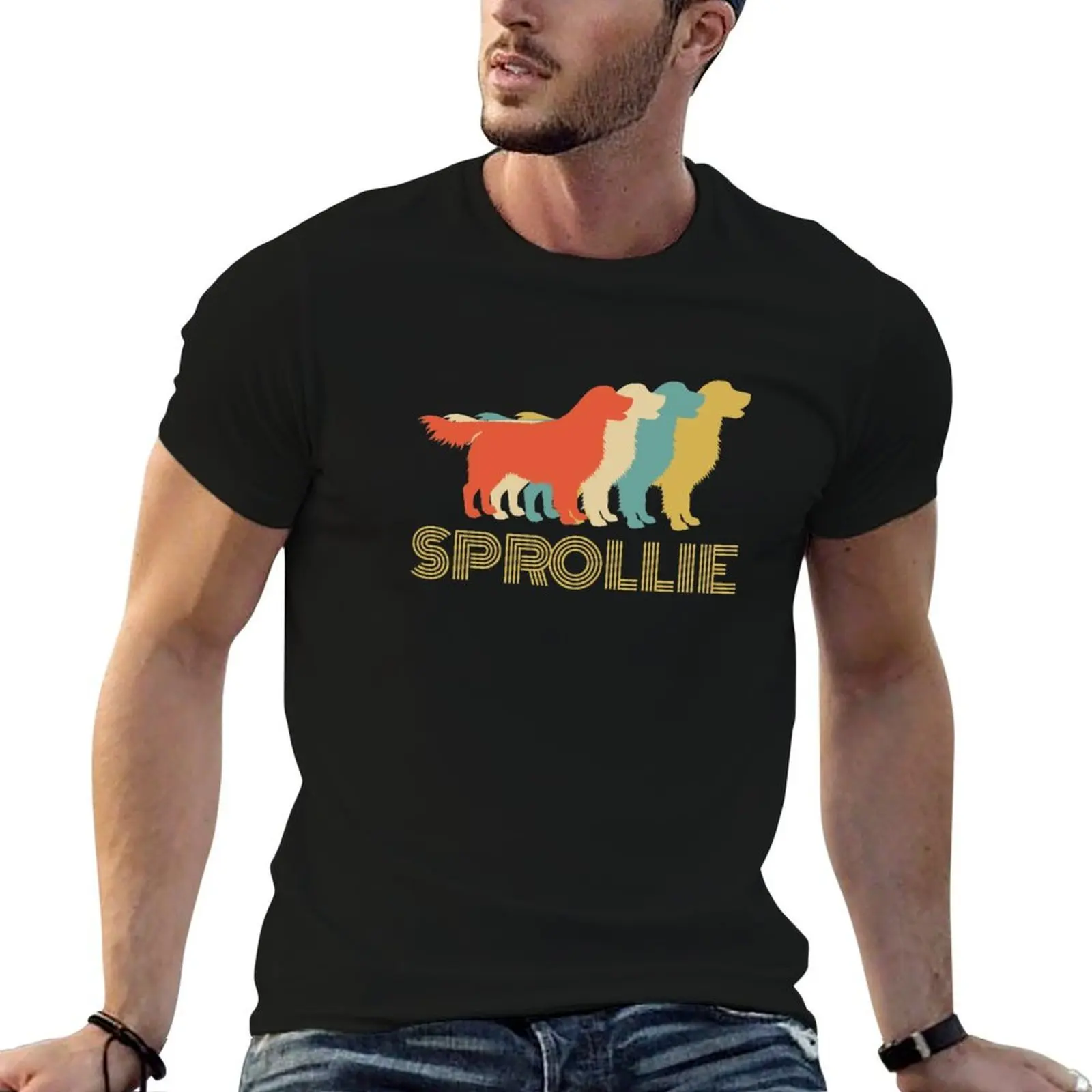 

t Dog t Sprollie T-Shirt for shirts shirt t custom graphic cotton Colours print man shirts Design Vintage 100%