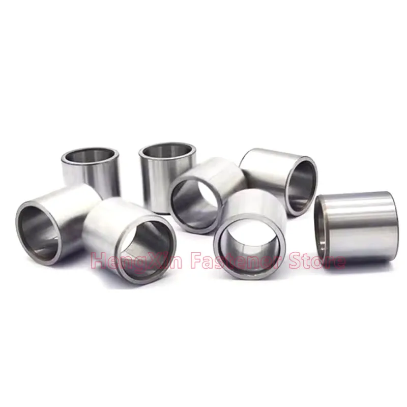 1/5pcs ID 15mm Bearing Steel Bushing Round Hollow Shaft Sleeve Wear Resistant Guide Spacer OD 17-25mm Length 3-50mm