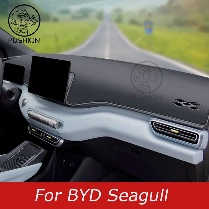 LHD per BYD Seagull Dolphin MINI 2023 2024 accessori cruscotto auto evitare pad leggero piattaforma strumento copertura scrivania tappetini tappeti