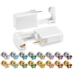 1PC Butterfly Disposable Sterile Ear Piercing Unit Crystal No Pain CZ Ear Studs Earrings Tragus Cartilage Helix Piercing Jewelry