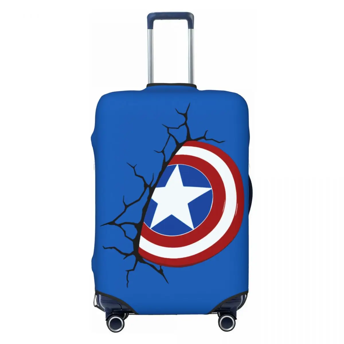 Custom Captain America Luggage Cover Protector Fashion Travel Suitcase Protective Cover for 18-32 Inch