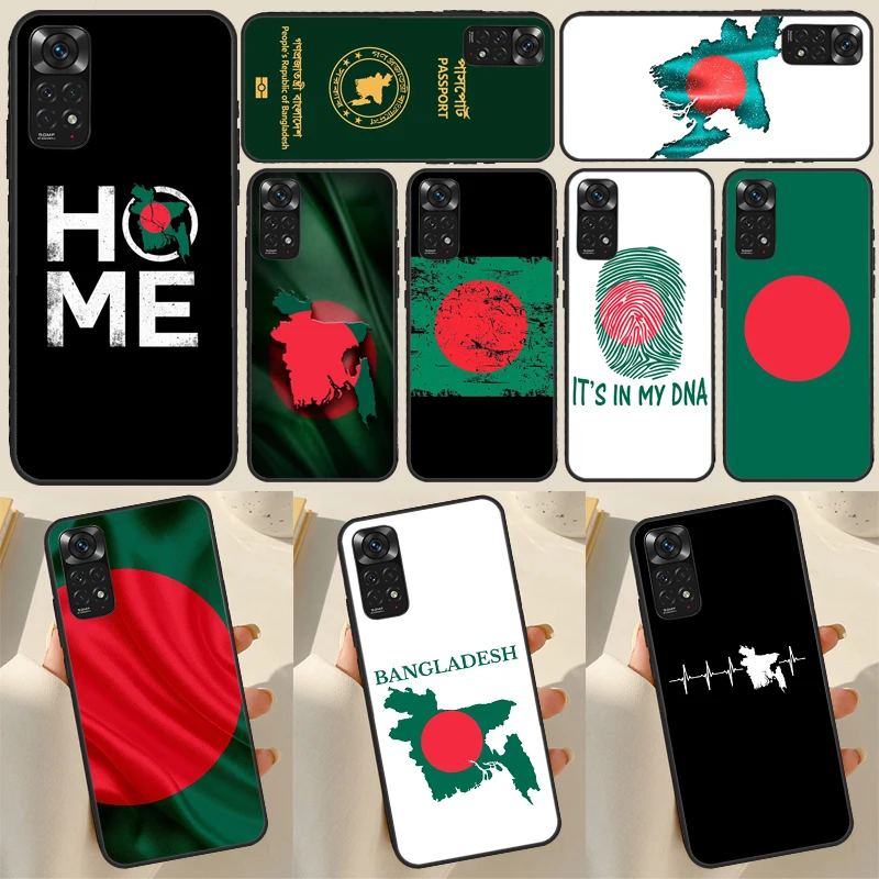 Bangladesh Flag For Redmi 9 10 10C 10A 9C 12C Phone Case For Redmi Note 12 11 8 9 10 Pro 9S 10S 11S 12S