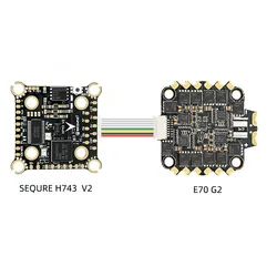 Sequre H743 V2 & E70 G2 Stack Fc Icm42688p 70a 128k Esc 4-8s Dla Racing Freestyle Fpv Racing Drone