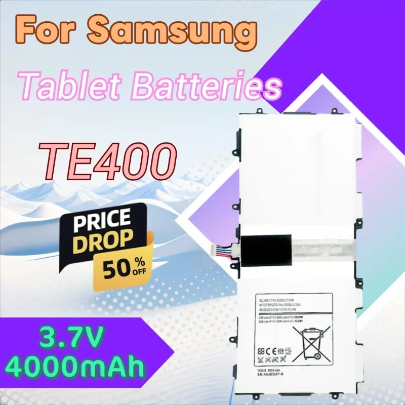 Untuk Samsung Galaxy Tab 2 7.0 3 7.0 8.0 10.1 S2 9.7 S4 10.5 S 10.5 T4000E Baterai 3.7V 4000mAh+alat