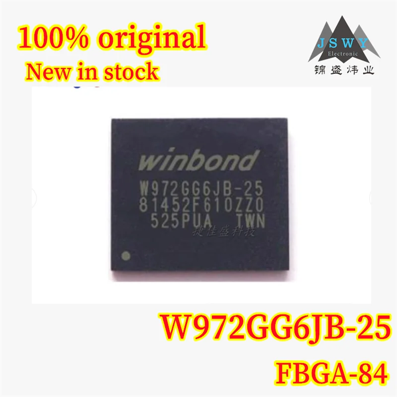 

(5/20PCS) W972GG6JB-25 W972GG6JB BGA-84 100% original 2G DDR2 SDRAM memory chip. Brand new and original. Fast shipping.