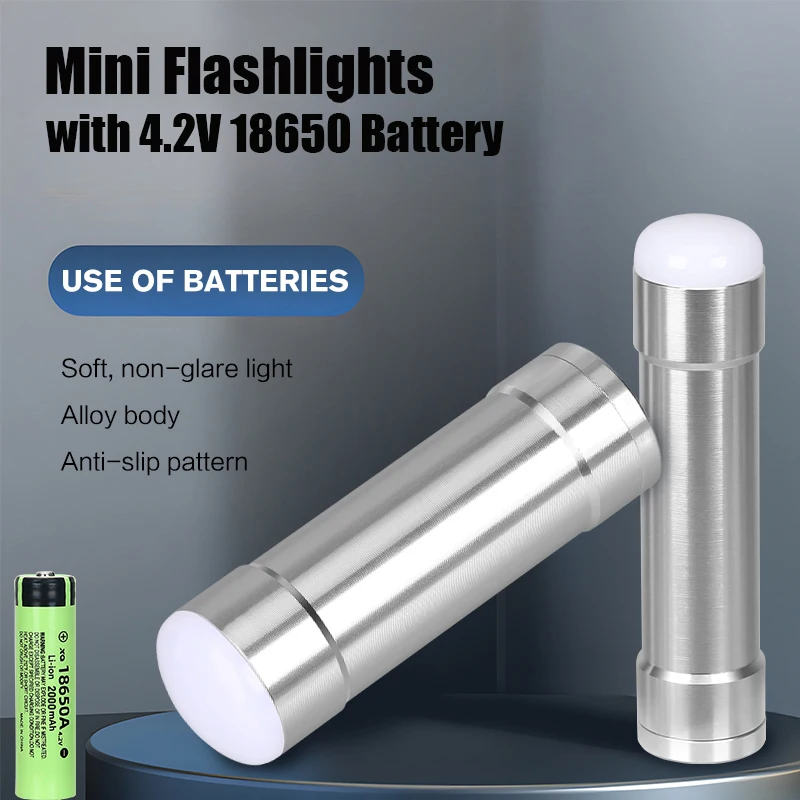 Multi-Functional LED Flashlight with 2000mAh 18650 Battery High Quality 4.2V Lithium Battery Power High-capacity Rechargeable