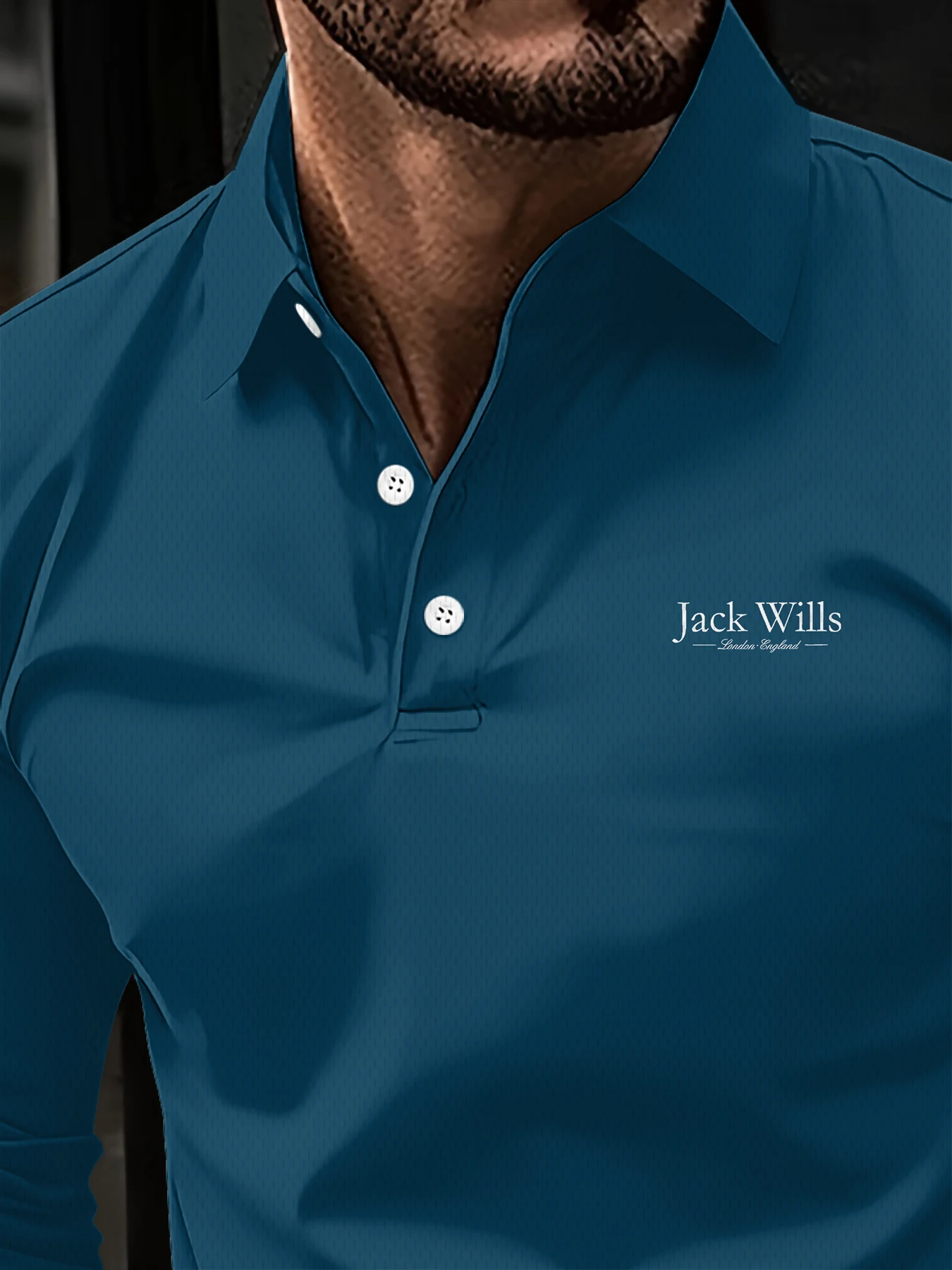 Bawełniana luksusowa koszulka polo męska z długim rękawem, jesienna moda, haft markowy, oryginalny projekt, golf, biznesowy styl casual, top.