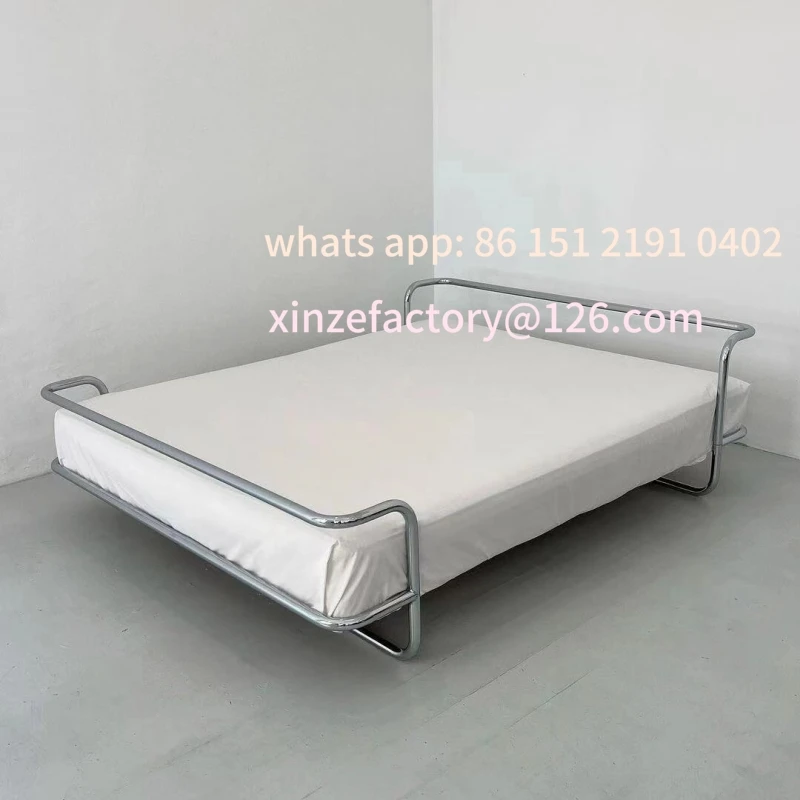 

Customizable stainless steel 1.8 meters master bedroom double bed surprise quiet wind bedroom 1.5 meters suspended