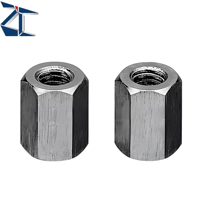 ZNTFL Stainless Steel Hex Nut Custom Length Long Coupling Nut Industrial Machinery Fastener