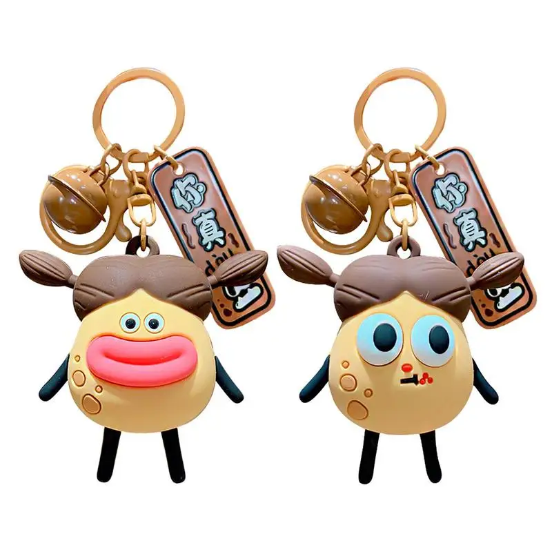 Mini Potato Keychain Sensory Fidget Toys Pendant Potato Toys Sensory Toy Gift Party Favors Decoration For Boys Girls Kids Adults