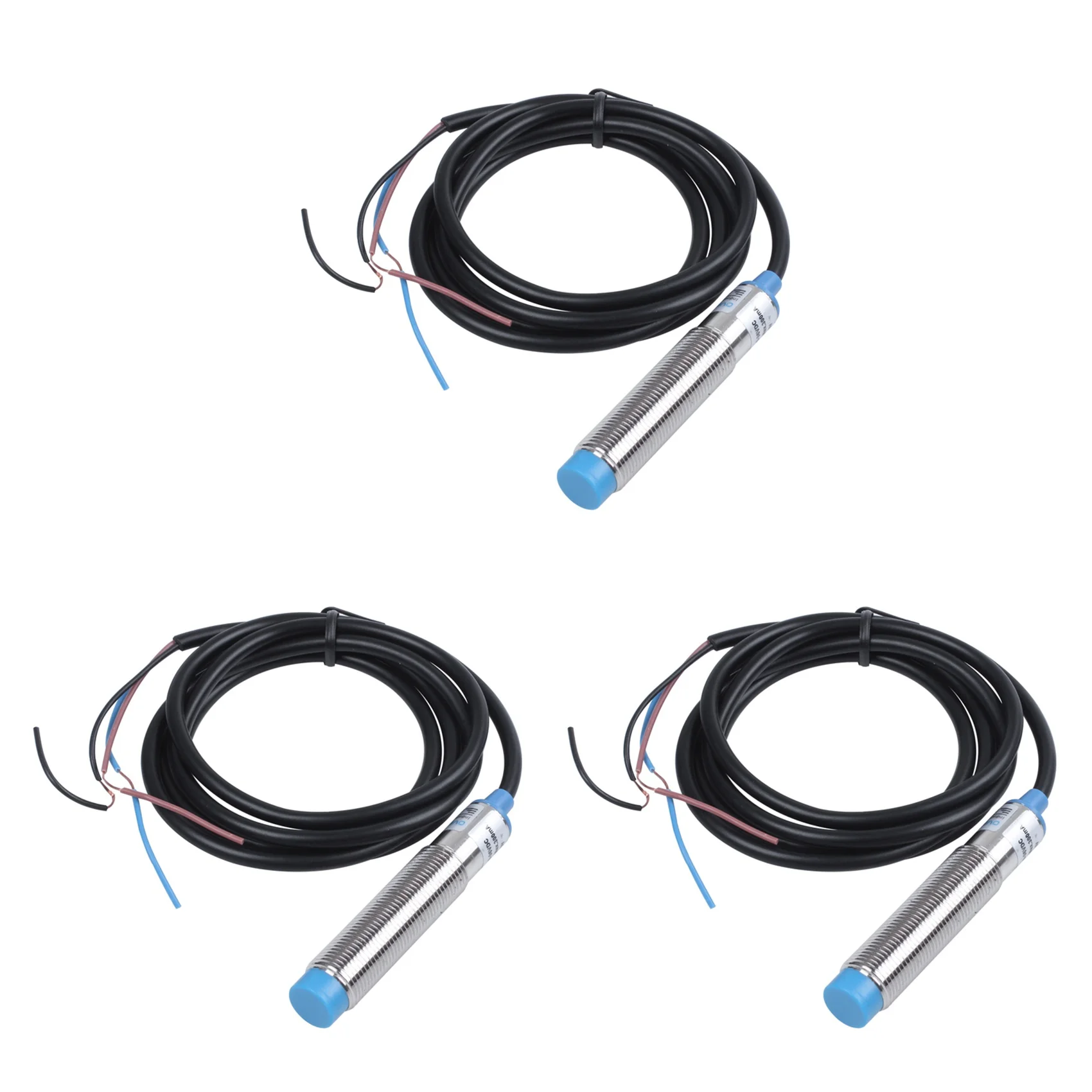 FULL-3X DC 6-36V PNP NO 3-Wire 4Mm Cylindrical Inductive Proximity Sensor Approach Switch LJ12A3-4-Z/BY