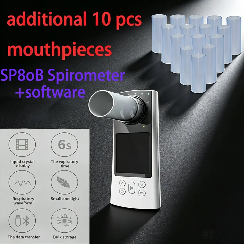 Совместимые многоразовые мундштуки для спирометров CONTEC для моделей SP10, SP10W, SP70B, SP80B, SP100, наборы разных объемов для отделений респираторной палаты.