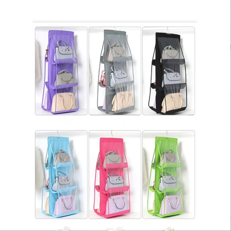

Handbag Hanging Organizer Hanging Purse Organizer for Closet Organizers Bag Storage Hanger Oxford Cloth Closet Bag Organizer