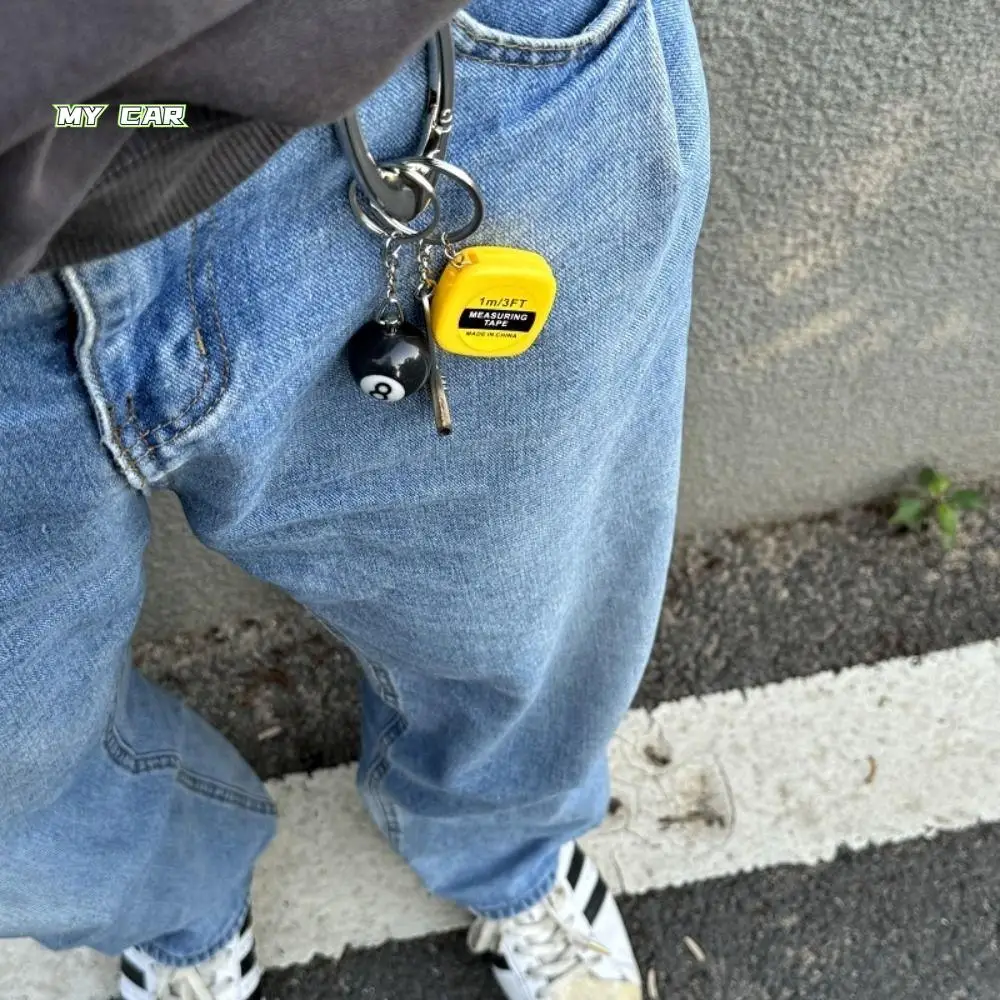 

Creative Versatile Wrench Keychain Unique Niche Tape Measure Keychain Trendy Durable Waist Bag Hanging Accessories Outdoor Tool