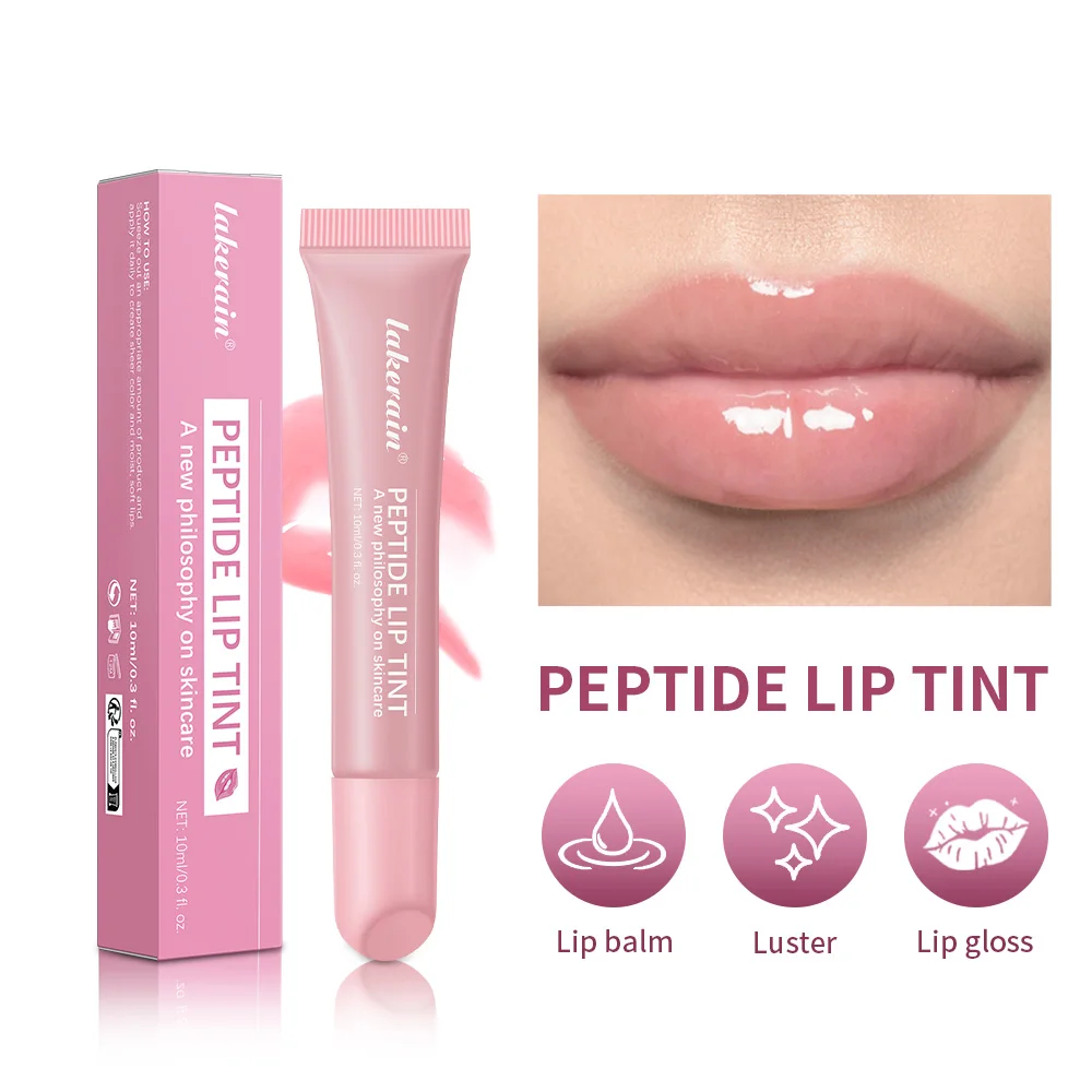 Lakerain الشفاه ترطيب الصقيل بلسم 2 في 1 ملمع الشفاه مرطب دائم مرآة لوضع مساحيق التجميل إصلاح خفيف كريم البشرة الزجاج ملمع الشفاه #3