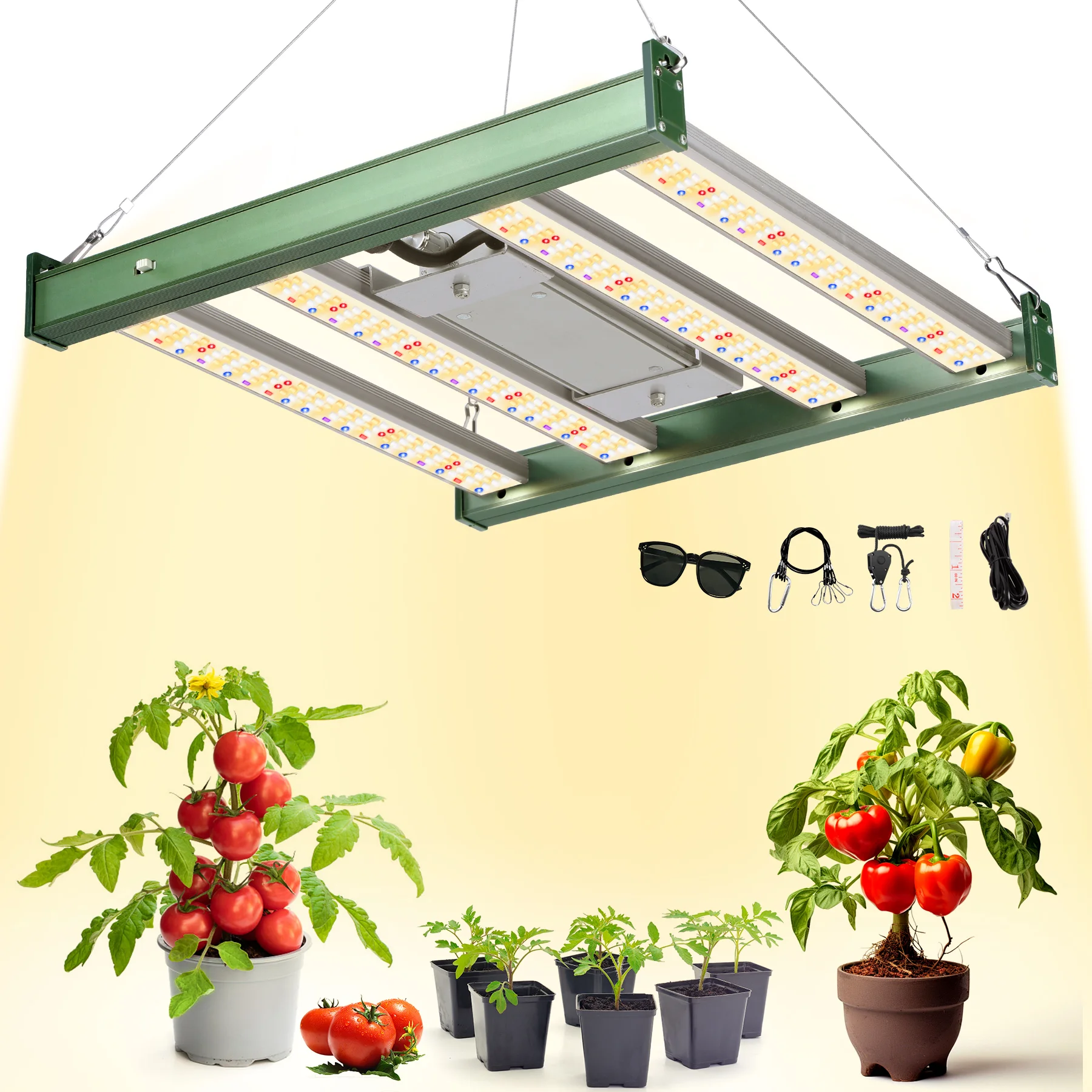 

1200W LED Plant Lamp, Double Dimmable VEG Bloom Dual Mode LED Grow Lamp, Plant Lamp Full Spectrum Grow Lights