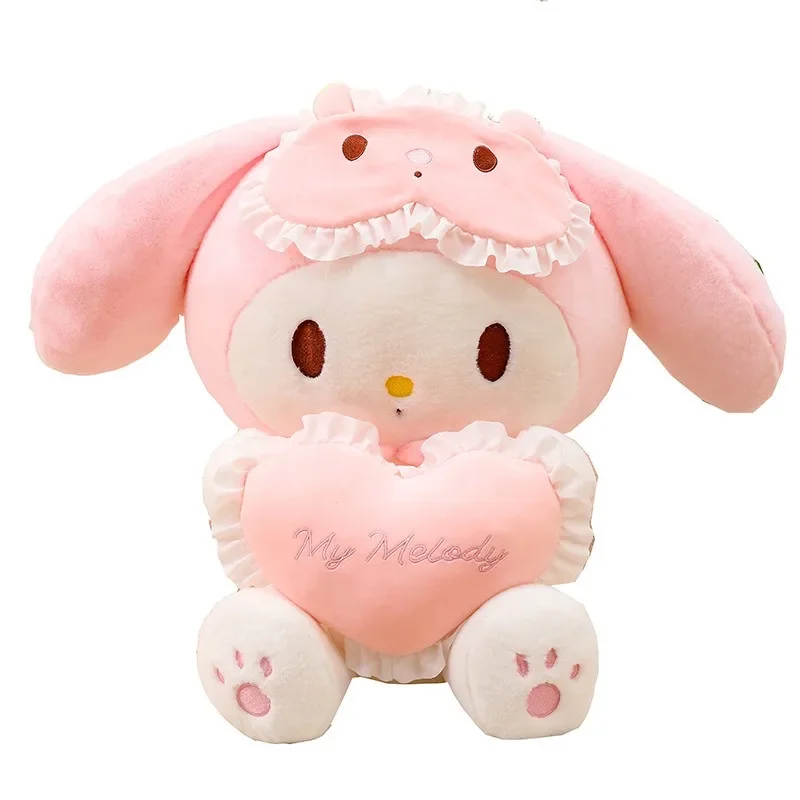 かわいいアニメ Sanrioed ハローキティクロミシナモロールぬいぐるみルーム装飾品枕おもちゃ女の子子供の誕生日バレンタインギフト