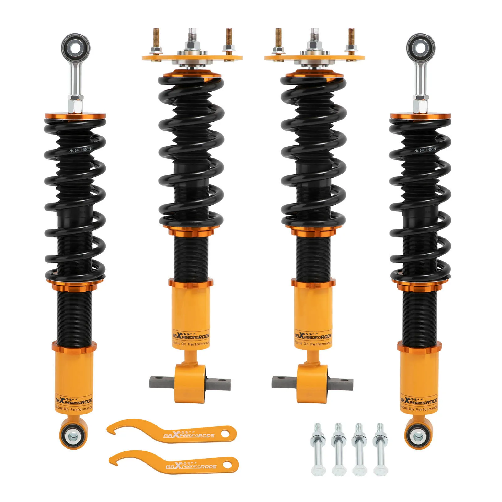 For maXpeedingrods Air Shocks Conversion to Coil Spring Coilover for Cadillac Escalade Chevrolet Avalanche Suburban 07-12