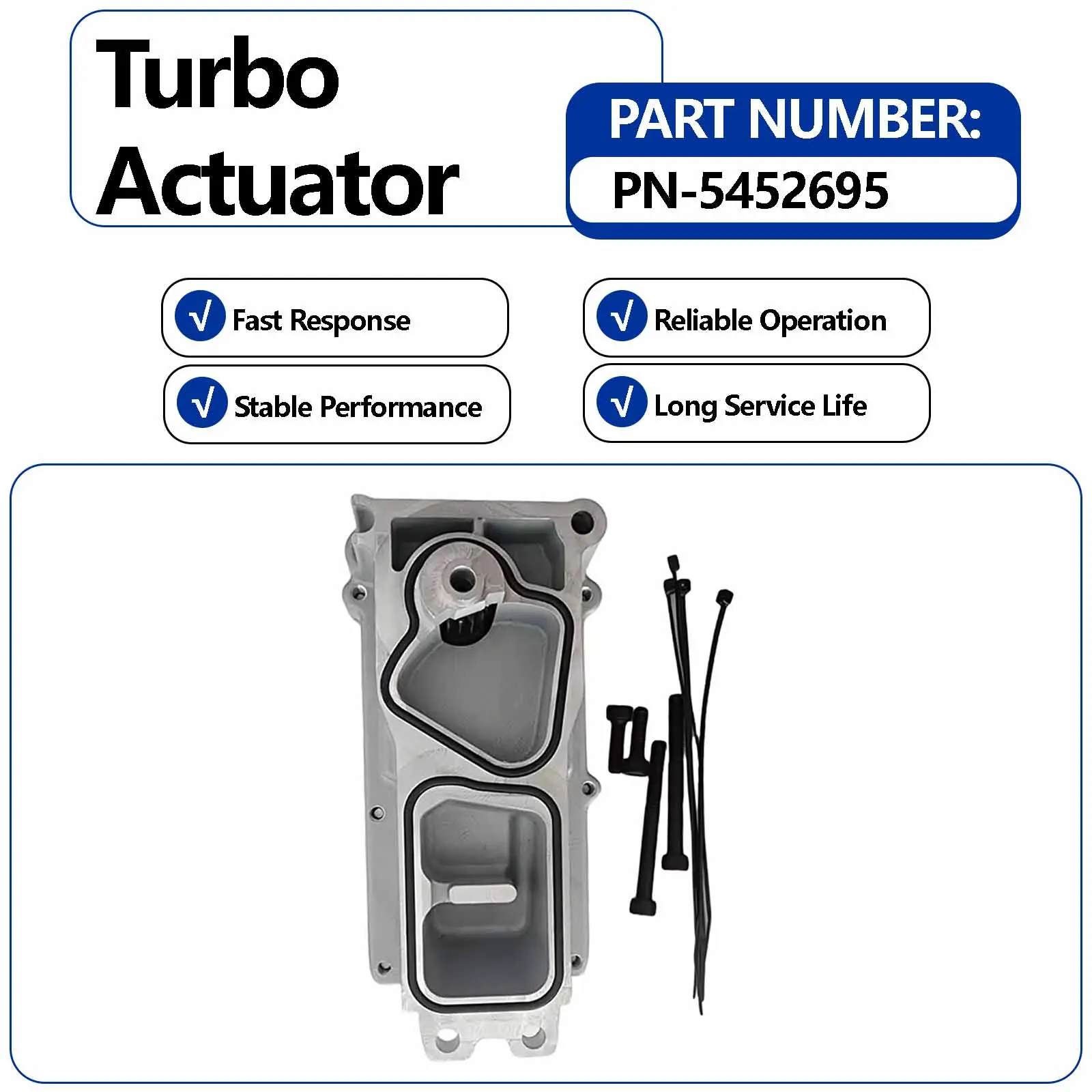 12V Turbo Eletronic Actuator PN-5452695 For Cummins X15 Engine with HE400VG VGT HE300 Series