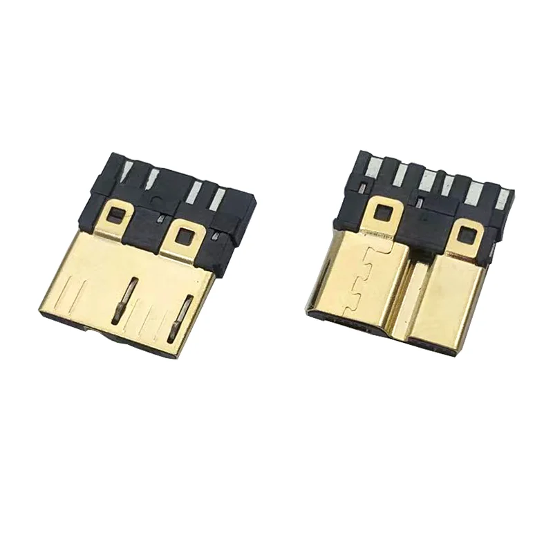 

10PCS micro USB3.0B connector male housing Gold plated 10PIN gold plated short body LCP vinyl copper