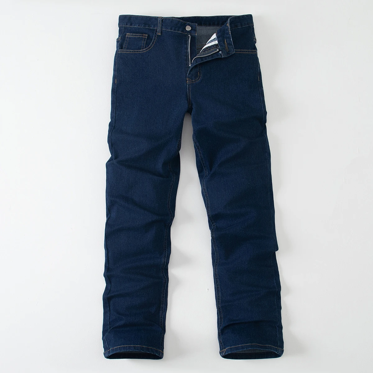Men'S Fashion Jeans - Men's Spring and Autumn Solid Color
