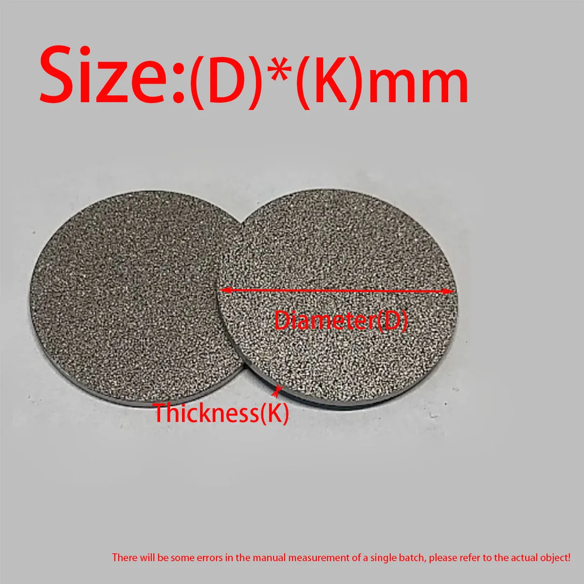 1pcs Pure Titanium Filter Plate, Titanium Powder Sintered Sheet, Circular Plate, Titanium Porous Material, Water Filtration