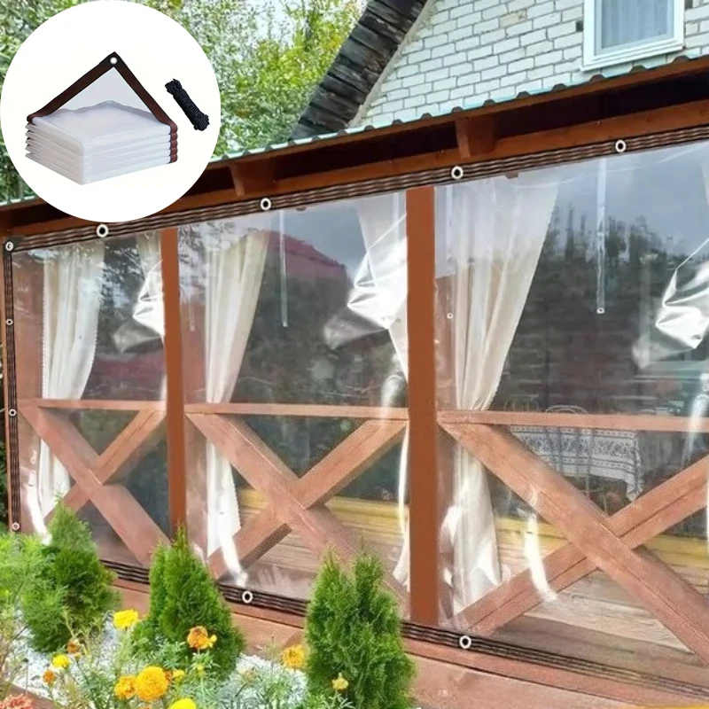 

Многофункциональная прозрачная непромокаемая ткань, водостойкий брезент, балкон, садовая теплица, уличное ветрозащитное полиэтиленовое пластиковое укрытие