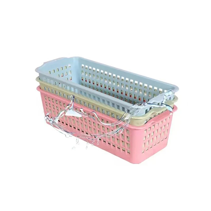 Storage Basket Versatile Hollow Design Storage Box Space-saving Sundries Organizer For Cosmetics Clothes Toy Food