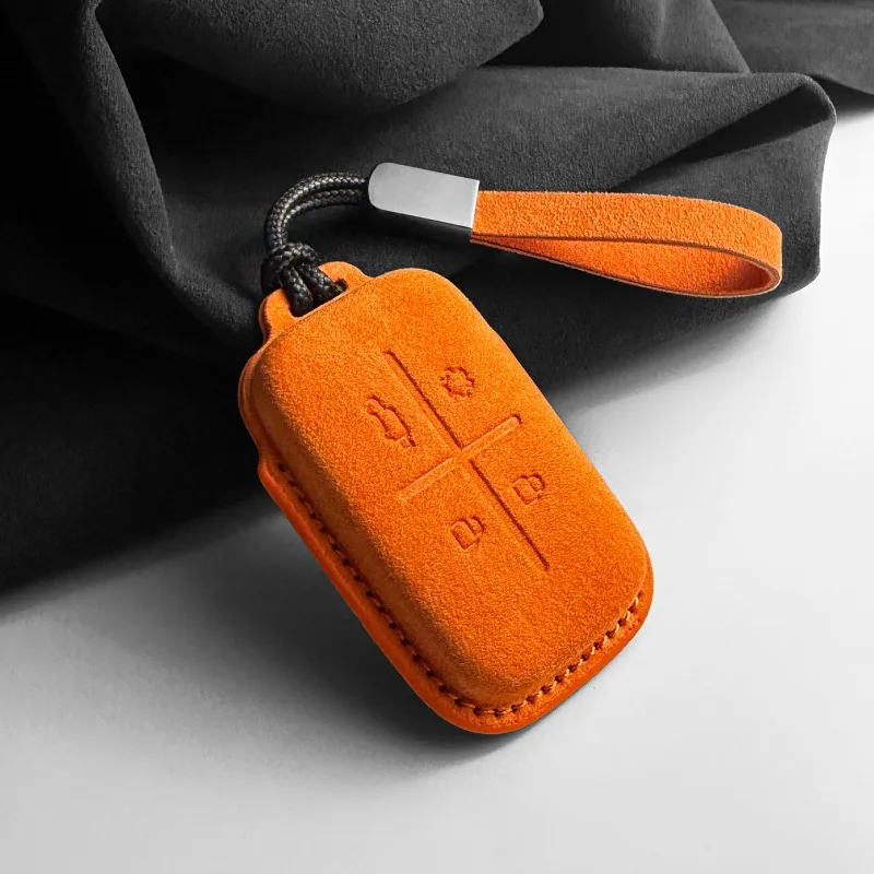 For ICAR V27 2026 High end suede Key set box car remote control protection shell modification