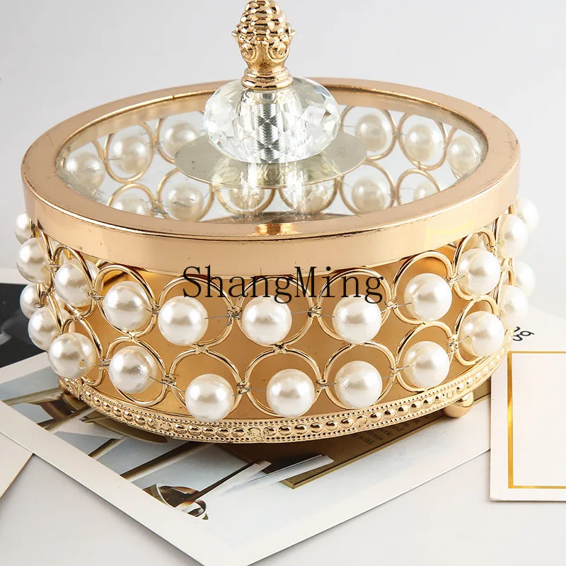 

CL Jewelry Box Necklace Jewelry Storage Desktop Finishing Pearl Box Jewelry Display