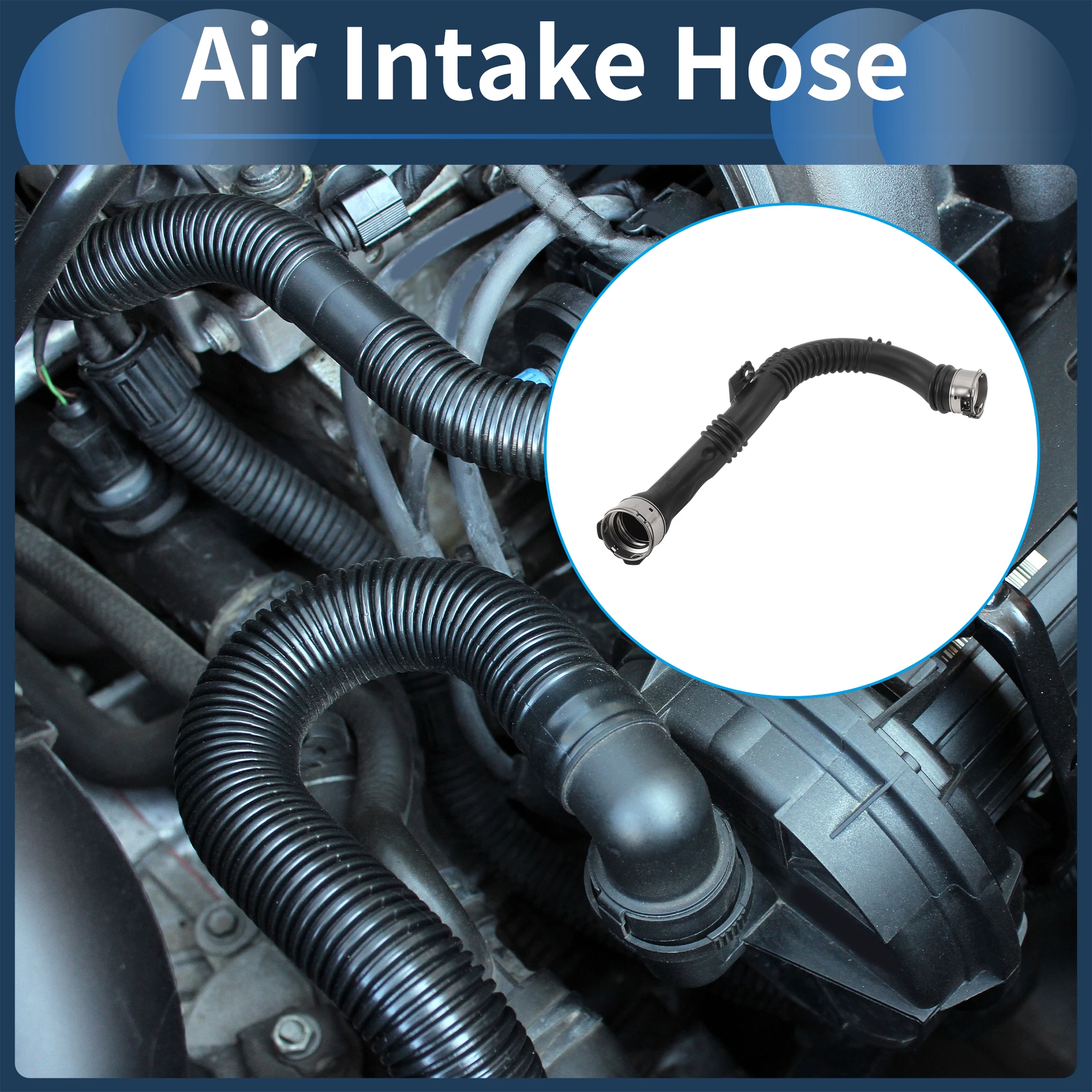 

UXCELL Engine Air Intake Hose for Opel Vivaro Air Cleaner Intake Hose No.144606126R