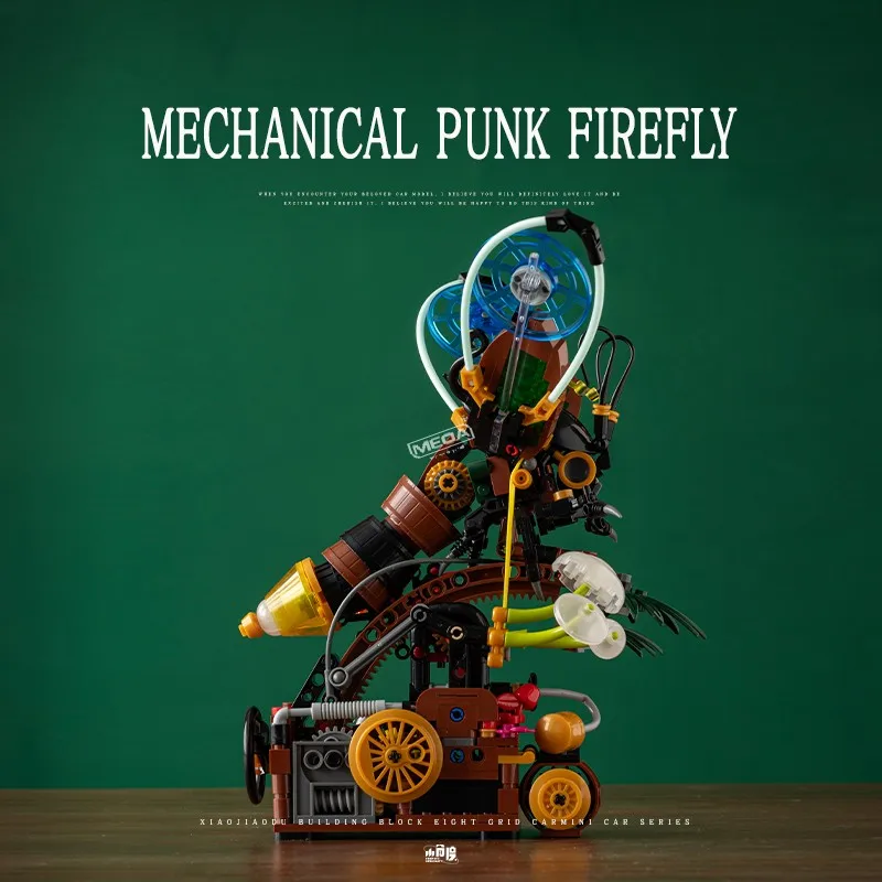 535 sztuk Punk mechaniczny zestaw do budowania Firefly DIY ważka Steampunk Model dla nastolatków dorosłych z kolorowym podręcznikiem pomysł na prezent świąteczny
