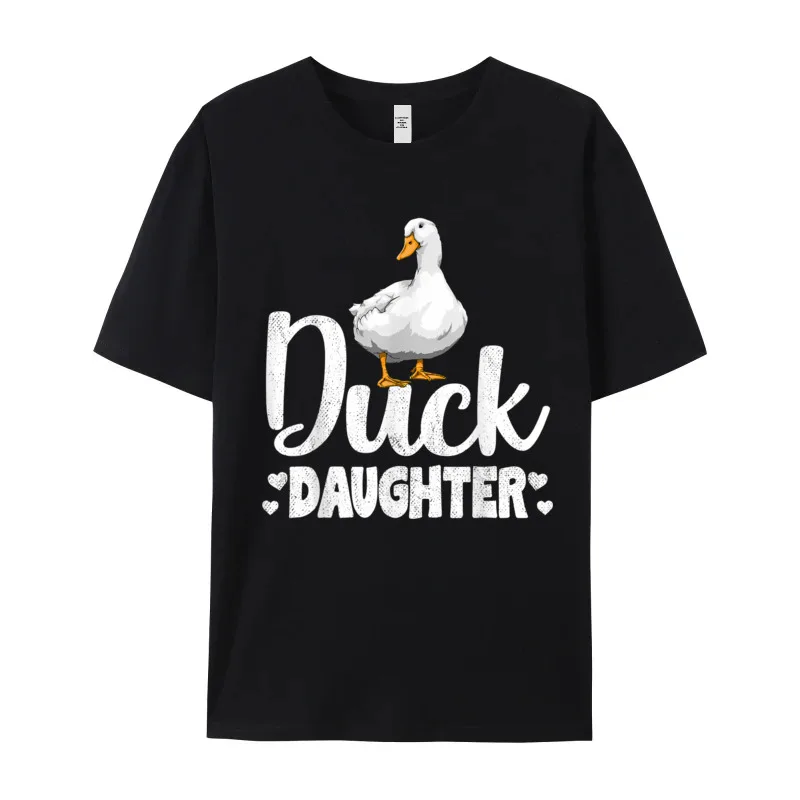 Duck Daughter Funny Water Ducklings Tshirts Grandpa Funny Group Tops Tees Short Sleeve Funky Funny T Shirt Crew Neck Pure Cotton