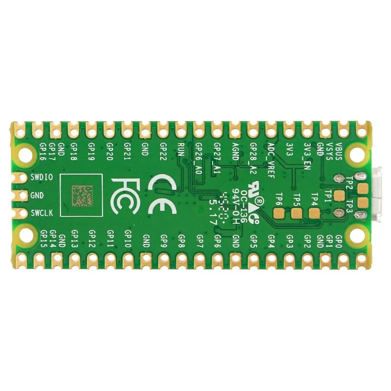 Official Raspberry Pi Pico RP2040 Microcontroller Chip Low Power Optional Pre Soldered GPIO Header Power USB Cable Pico