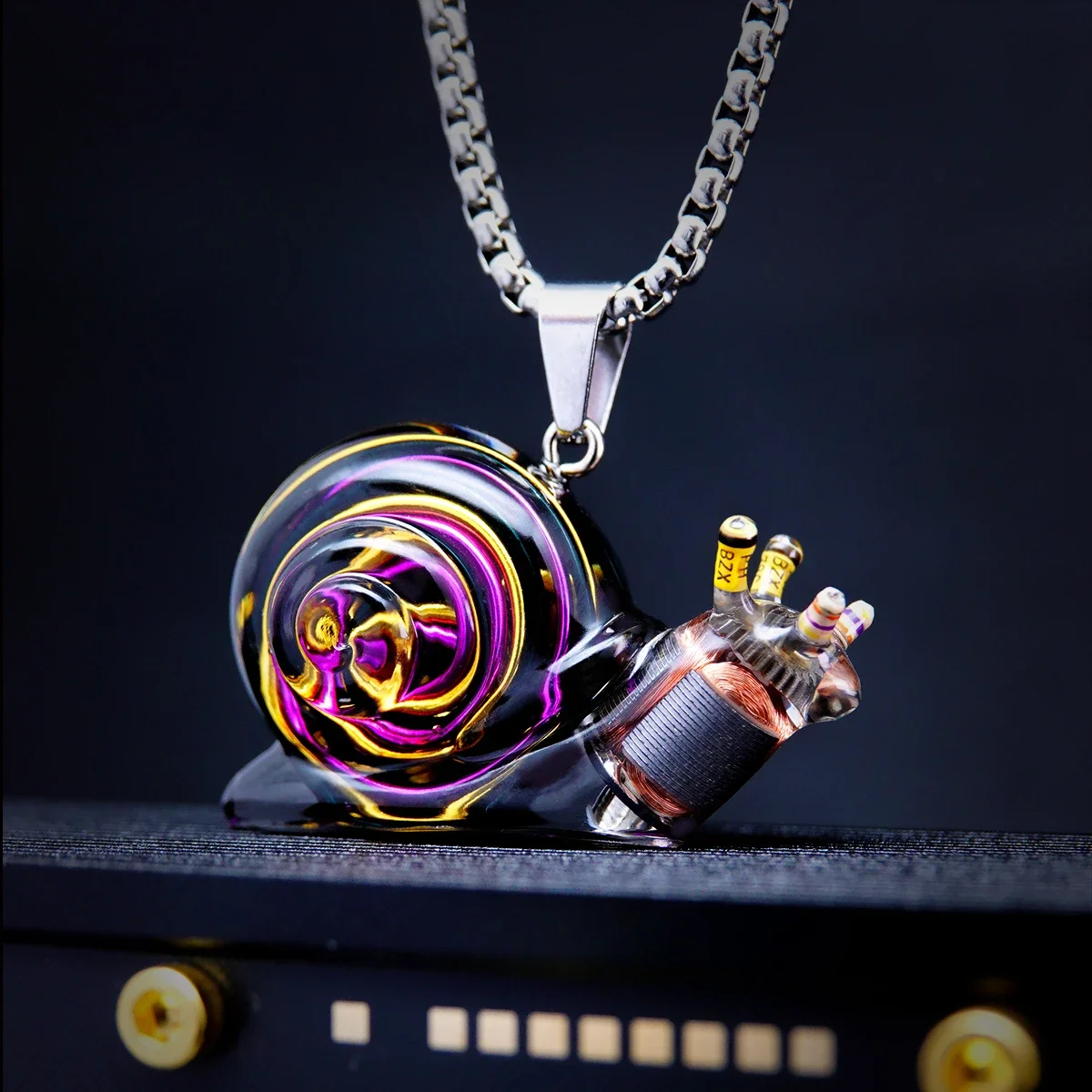 

Оригинальное персонализированное ожерелье Cyberdyne Magic Snail, брелок, кулон, цепочка на ключицу