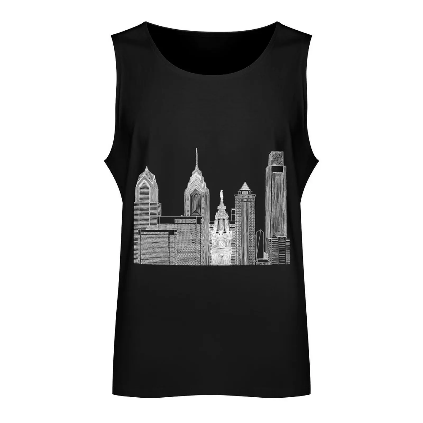 Philly Tank Top Men's gym t-shirts anime top Men's clothes luxury style