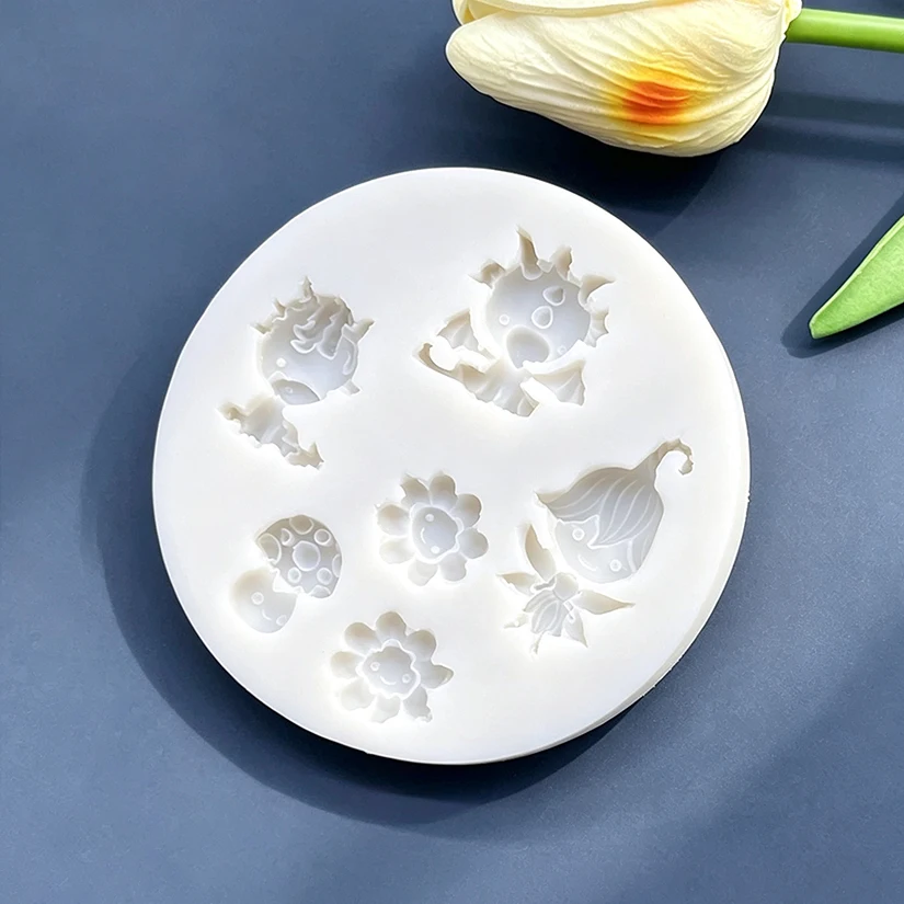 Fee Einhorn Pilz Sonnenblume Silikon form Sugar craft Cupcake Backform Fondant Kuchen Dekorations werkzeuge – Detail 4