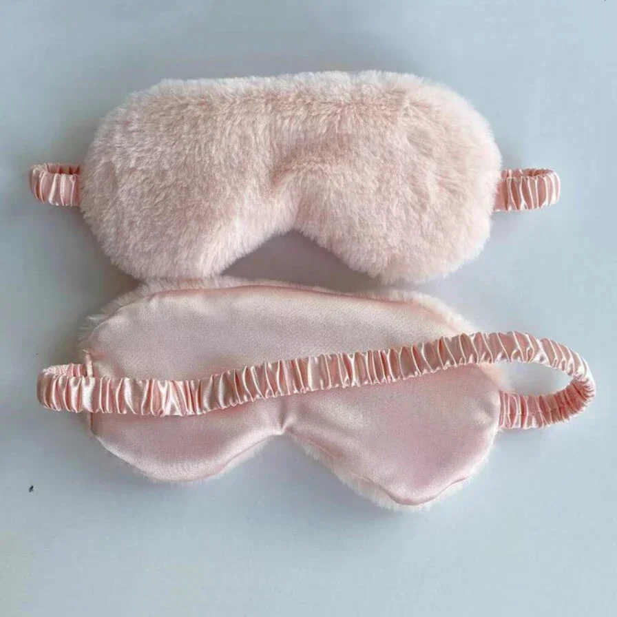 Masque de sommeil, cache-yeux doux en peluche, masques pour les yeux mignons en forme de nuage, cache-yeux en peluche, bandeau pour les yeux, cache-yeux pour la santé et la sieste.