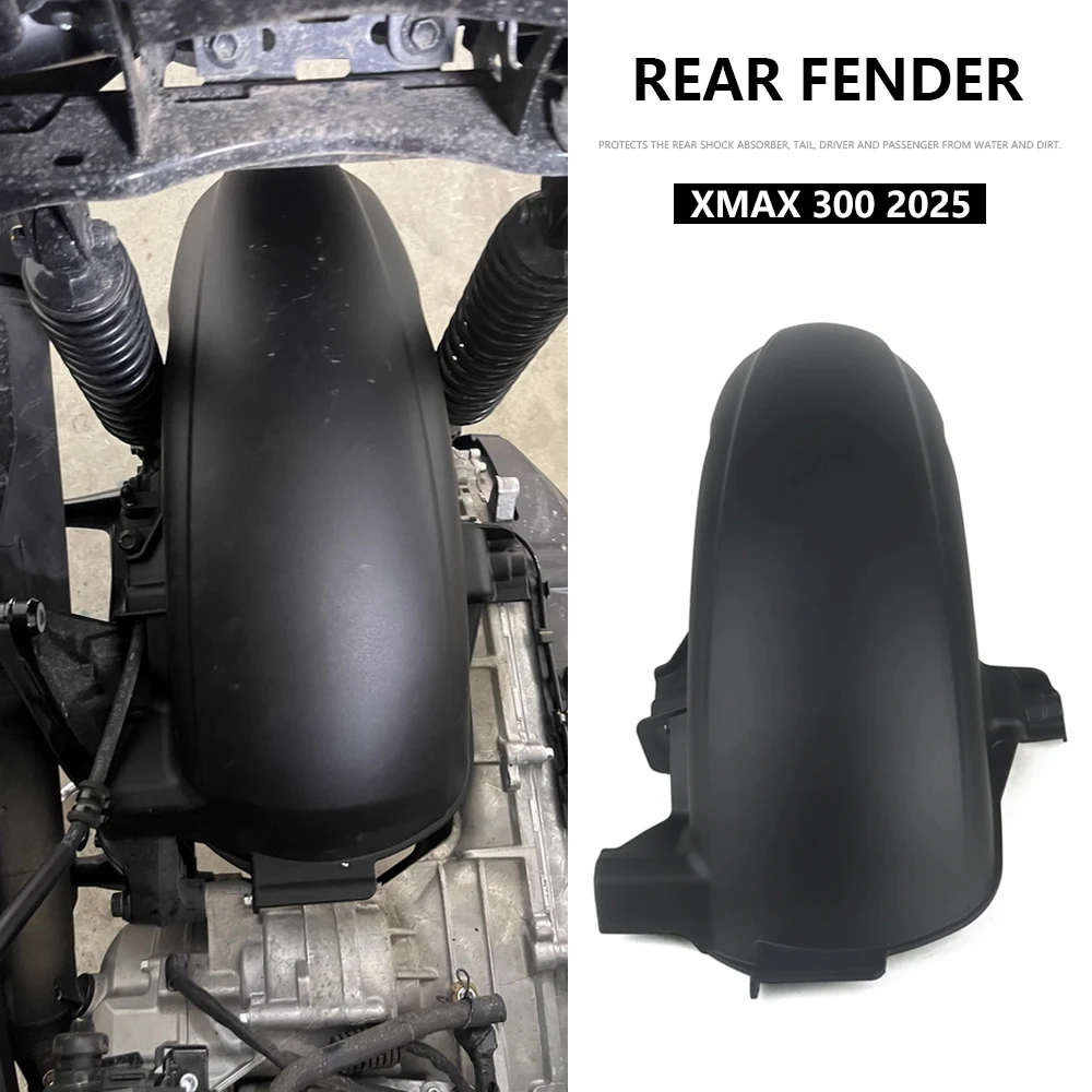 

Motorcycle Accessories Rear Fender Extender Rear Mudguard For YAMAHA X-MAX300 X-MAX XMAX 300 XMAX300 V3 2025 Splash Guard Cover