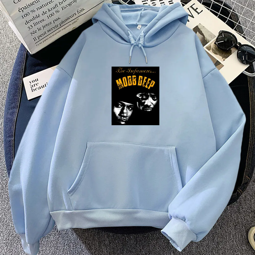 Mobb Deep Graphic Hoodies Hip-hop Group with Hooded Fashion Sweatshirt Long Sleeve Comfortable Clothing Moletom Aldult Pullovers