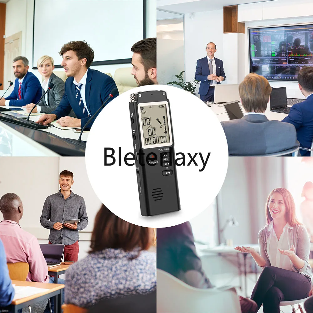 Voice Recorder 8G 16G 32GB USB Professional Dictaphone Digital Audio Recording Interv iew One-button Record With WAV,MP3 Player