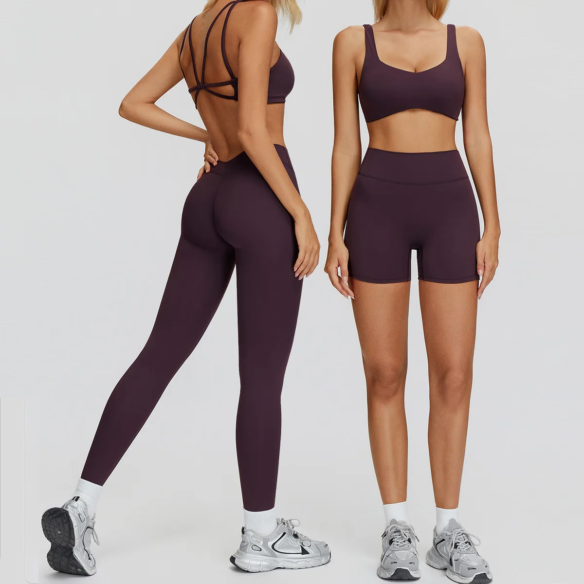 

Женский костюм для йоги, спортивный костюм, спортивный бюстгальтер, леггинсы с высокой талией, шорты, комплект для спортзала, одежда для фитнеса, бега, тренировки, спортивная одежда с эффектом пуш-ап