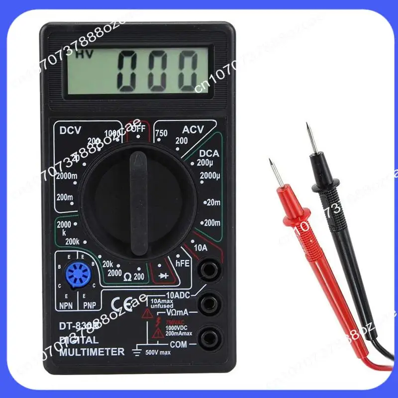 A26P DT830B ЖК-цифровой мультиметр для электрических испытаний, высокая безопасность DC/AC 750/1000 В вольтметр амперметр тестер Ом